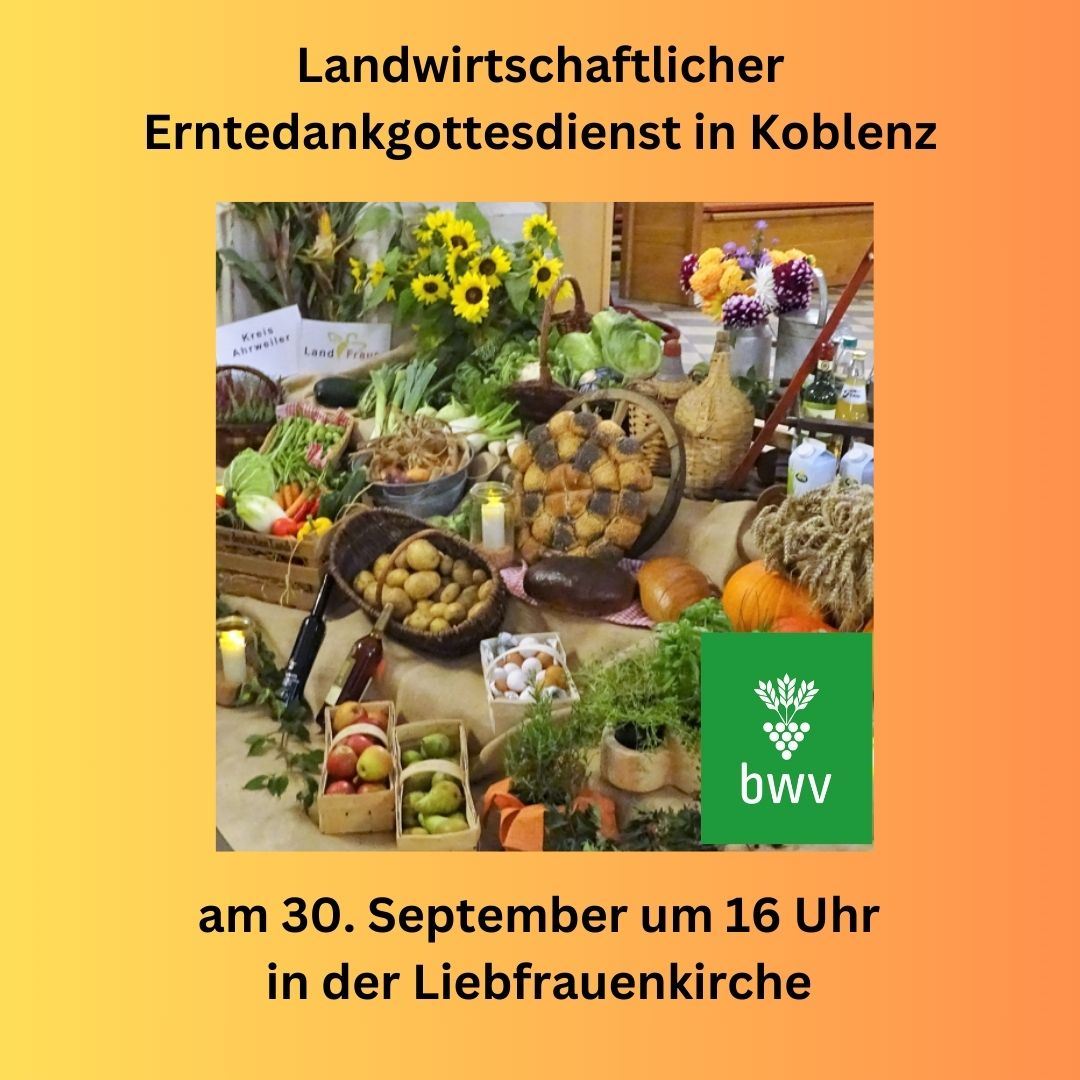 Die Landwirtschaft feiert Erntedankgottesdienst in der Liebfrauenkirche