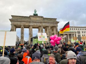 Bauern Vor Brandenburger Tor Eingetroffen 300x225