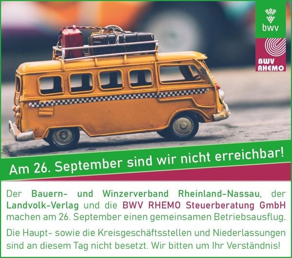 BWV am 26.09.2024 nicht erreichbar