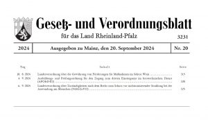 Gesetz Und Verordnungsblatt 3231 300x173