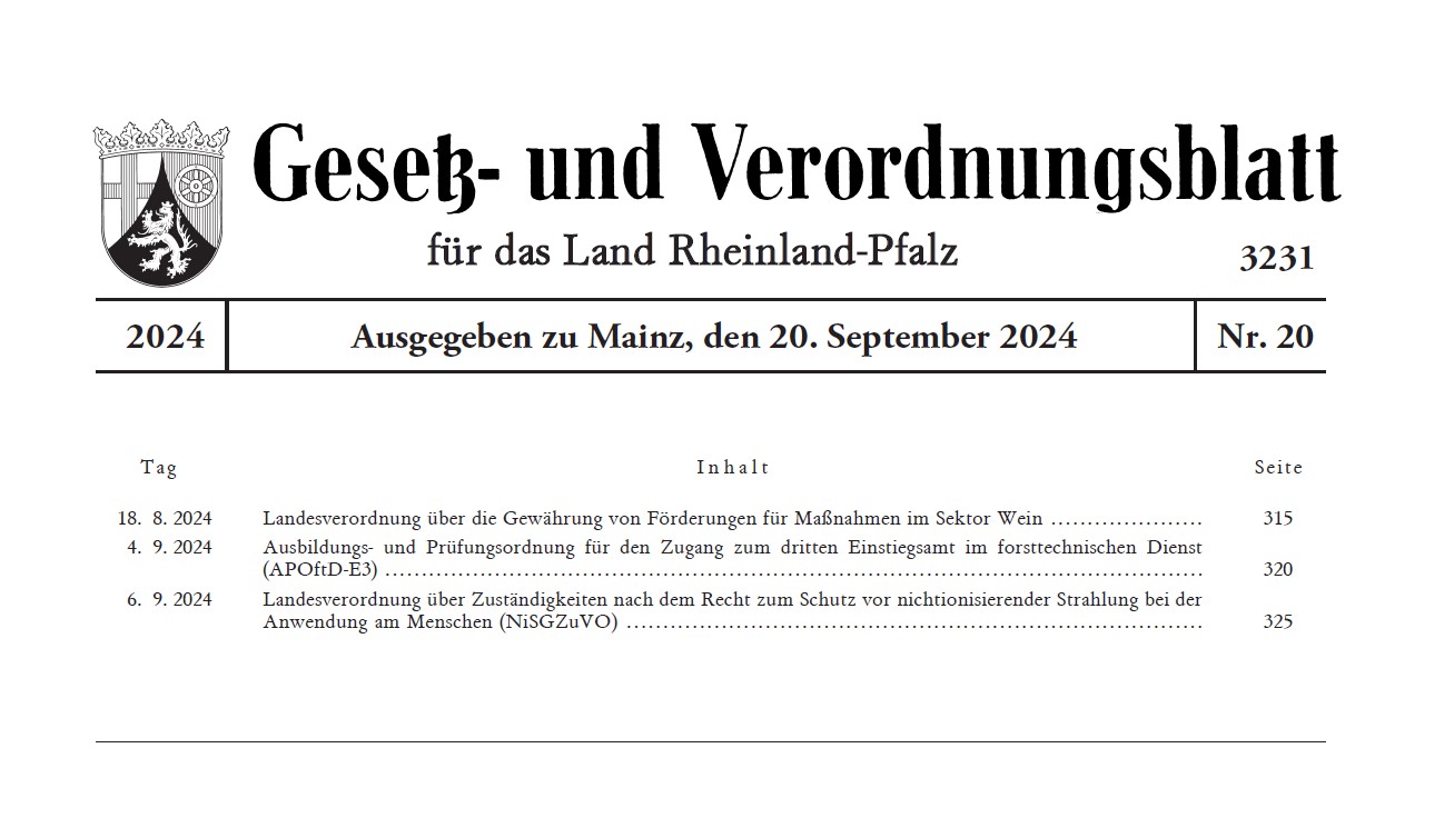 1. Auswahlverfahren Weininvestitionsförderung GMOWi