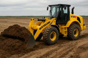 Bagger Mit Oberboden 300x200